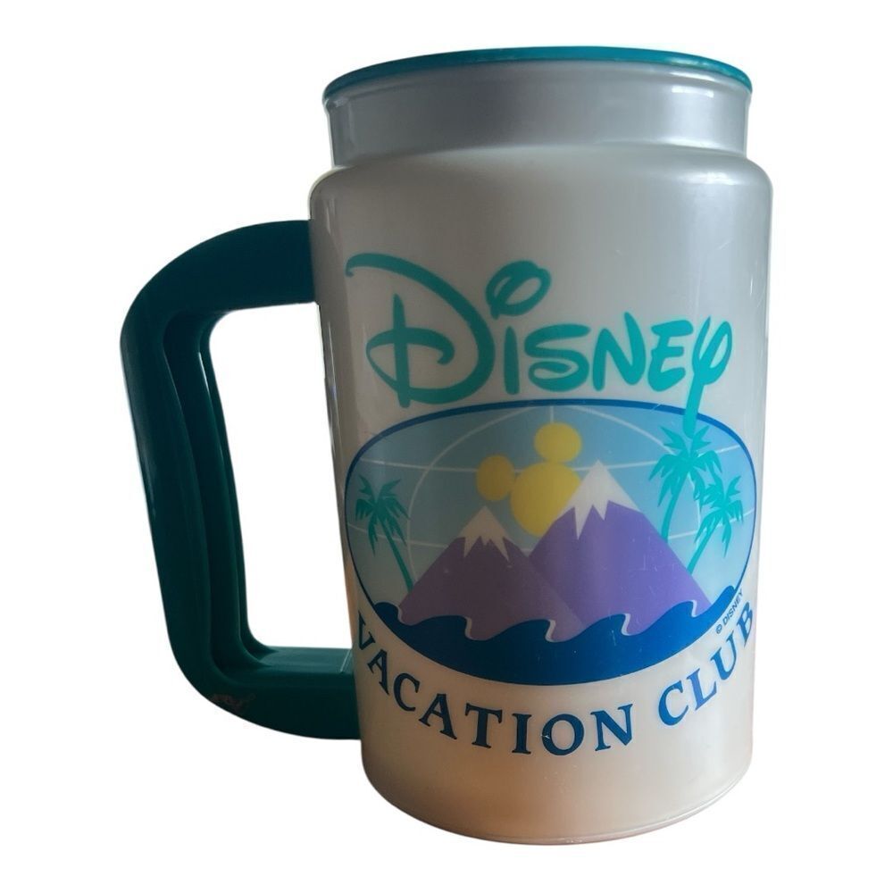 Disney Vacation Club Mug with White and Teal Design